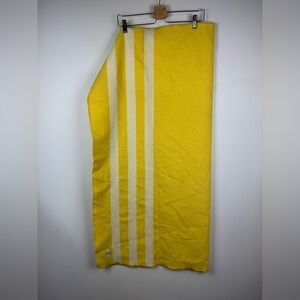 Faribault Woolen Mills Yellow and White Stripe Throw Blanket